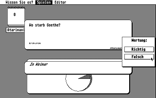 Wissen Sie es? atari screenshot